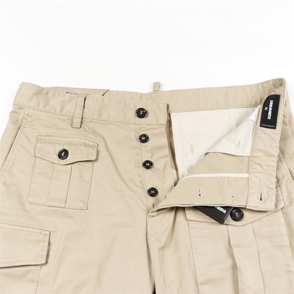 DSQUARED2 カーゴパンツ ホワイト 白 極太 ストリート ディースクエアード(DSQUARED2)ディースクエアード Sexy Cargo Pants