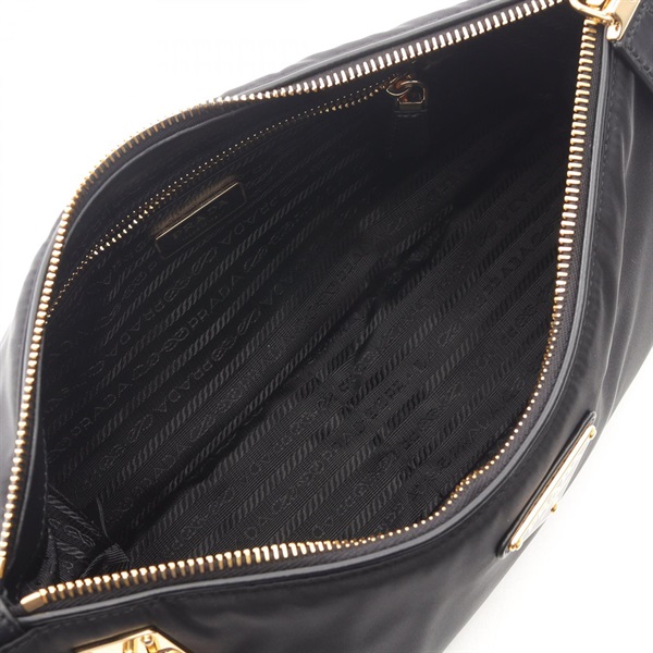 プラダ PRADA TESSUTO＋VITELLO ショルダーバッグ バッグ ナイロン レザー レディース ブラック系 1BC2322C8QF0002ODO 【新品】 プラダ(PRADA)プラダ TESSUTO＋VITELLO ショルダーバッグ バッグ