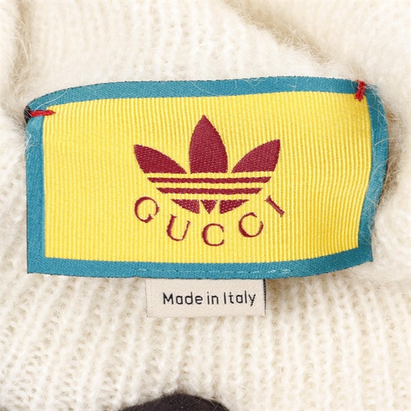 【 新品 • タグ付き】グッチ アディダス ニット 超絶人気モデル 希少 マルチ GUCCI グッチ コラボ アディダス ニットカーディガン レディース S