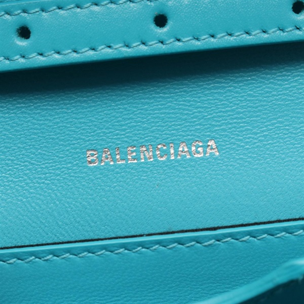 バレンシアガ BALENCIAGA ビードット ショルダーバッグ ショルダーバッグ バッグ レザー レディース ブルー系 592898 【中古】 BALENCIAGA - バレンシアガ BALENCIAGA ビードット ショルダーバッグ