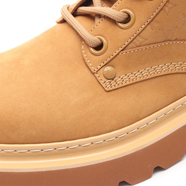 【美品】Louis Vuitton メンズ モノグラム 靴 ベージュ正規品 名古屋】【LOUIS VUITTON】ルイヴィトン LV レンジャーライン