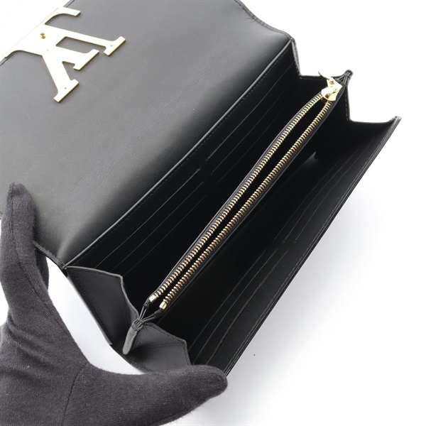 ルイ・ヴィトン LOUIS VUITTON ポルトフォイユ ルイーズ 二つ折り長財布 財布 レザー ヴェルニ レディース ブラック系 M61316 【中古】 ルイ・ヴィトン(LOUIS VUITTON)ルイ・ヴィトン ポルトフォイユ