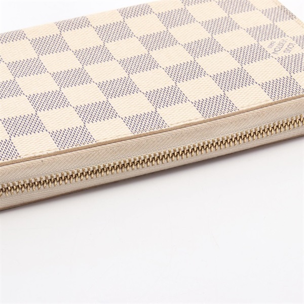 ルイヴィトン N60012 長財布 ホワイト  LOUIS VUITTON ジッピーオーガナイザー ダミエアズール ジッピーオーガナイザー ダミエアズール ラウンドファスナー長財布 PVC