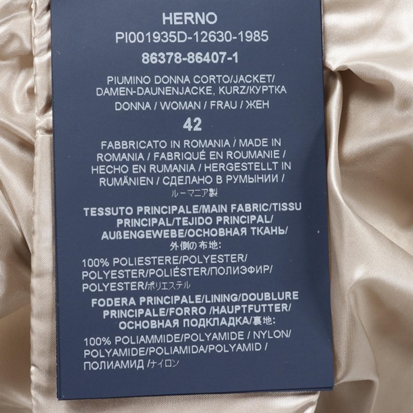 ヘルノ(Herno)ヘルノ エコファー ダウンジャケット 衣料品 アウター