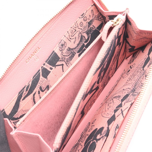 シャネル　ラッキーフラワー財布　ピンク　アマリリス シャネル(CHANEL)シャネル ラッキーフラワー ラウンド長財布 財布