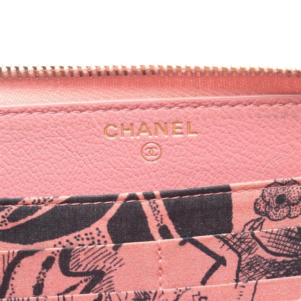 CHANEL/ラッキーフラワー三つ折り財布/ピンク/266*****/Aランク/69【中古】 CHANEL シャネル フラップウォレット ピンク 3つ折り財布 キャビア