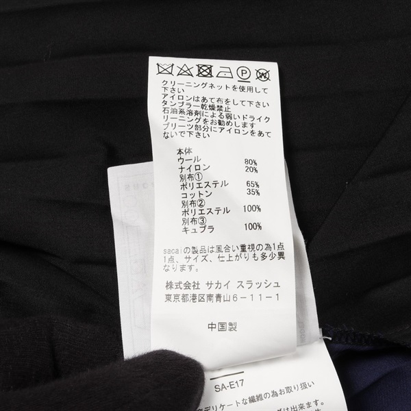 サカイ(Sacai)サカイ プリーツ ワンピース 衣料品 トップス レディース