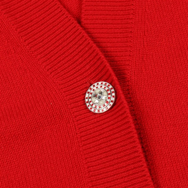 シャネル(CHANEL)シャネル ココマーク ビジューボタン カーディガン