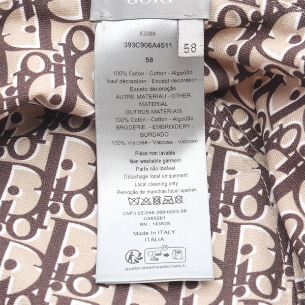 ディオール Dior オブリーク ハット 帽子 コットン メンズ ベージュ系 / ブラウン系 393C906A4511C18158 【新品】 ディオール(Dior)ディオール オブリーク ハット 帽子 メンズ