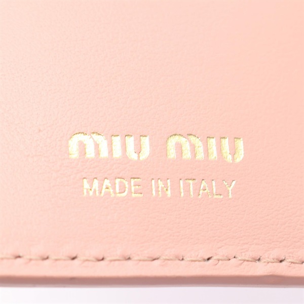 ミュウ ミュウ(Miu Miu)ミュウ ミュウ ドットスタッズ 二つ折り財布