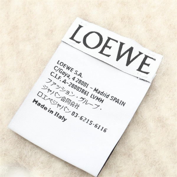 【LOEWE】ロエベマフラー（ホワイト）・フラワーグラフィック石鹸　ギフト ロエベ(LOEWE)ロエベ スカーフ マフラー 衣料品 レディース