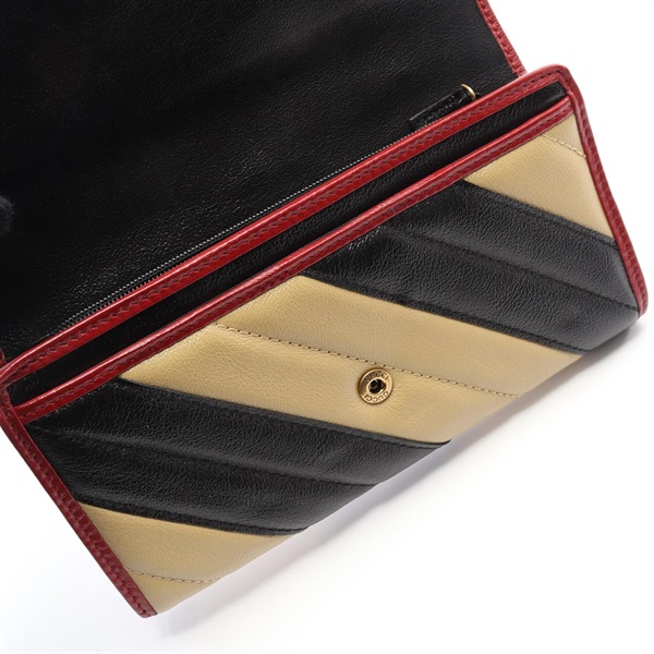 グッチ(GUCCI)グッチ GGマーモント 二つ折り長財布 財布 レディース
