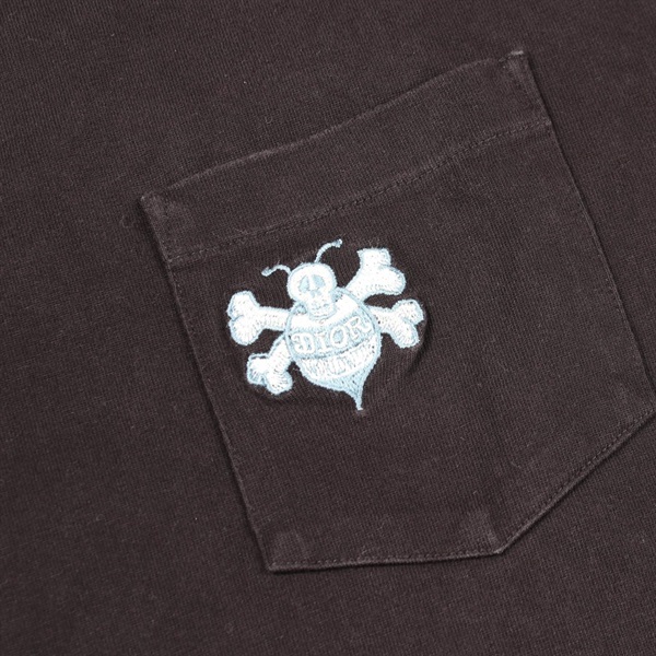 ディオール×SHAWN STUSSY　センターロゴ　半袖　Tシャツ　ブラック　S ディオール(Dior)ディオール DIOR × Shawn Stussy 半袖Tシャツ 衣料品