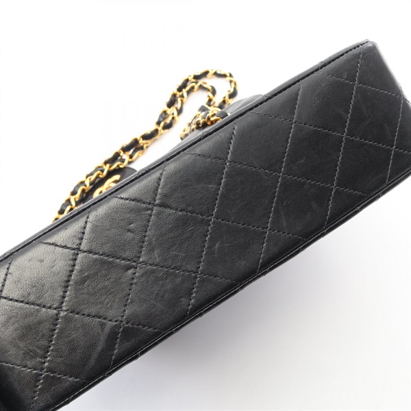 ​【美品】CHANEL シャネル ヴィンテージ マトラッセ ショルダー 黒 シャネル(CHANEL)シャネル マトラッセ Wフラップ ヴィンテージ