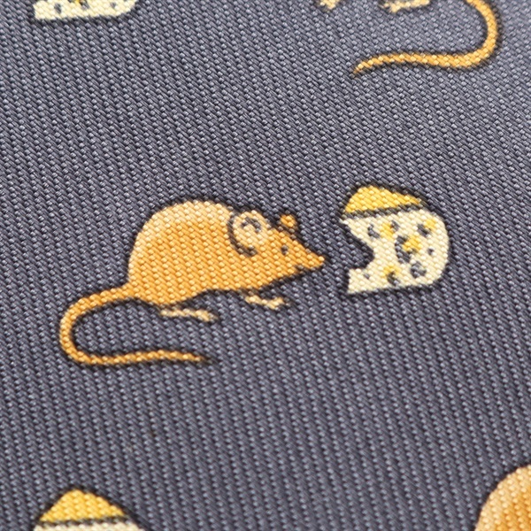 エルメス(HERMES)エルメス ネズミ柄 ネクタイ 衣料品 メンズ
