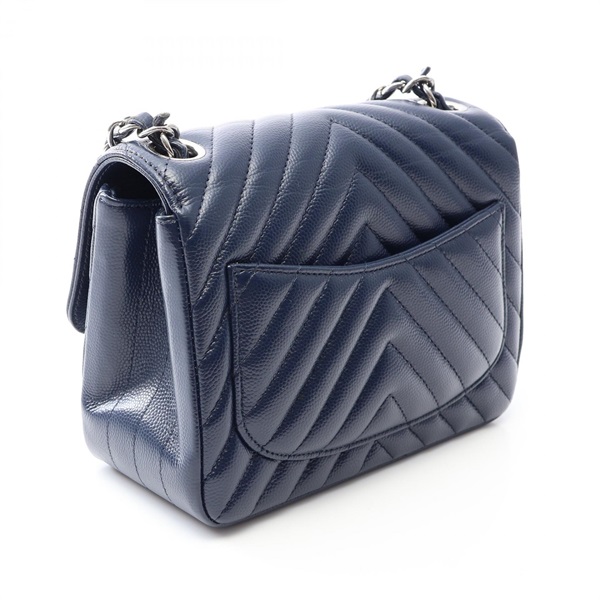 シャネル(CHANEL)シャネル シェブロン Vステッチ ミニ ショルダー