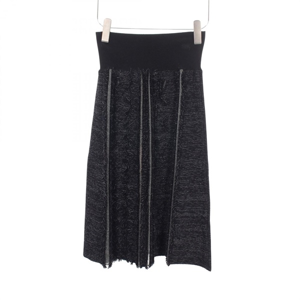 ヴィトン 08AW ウール セットアップ 36 ブラック RW082Aレディース ルイ・ヴィトン(LOUIS VUITTON)ルイ・ヴィトン シャギー ニット