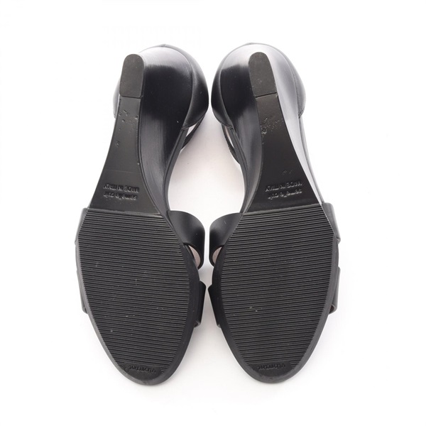 エルメス HERMES ブラック サンダル レジェンド 黒 SIZE37 箱あり エルメス(HERMES)エルメス レジェンド サンダル 靴 レディース