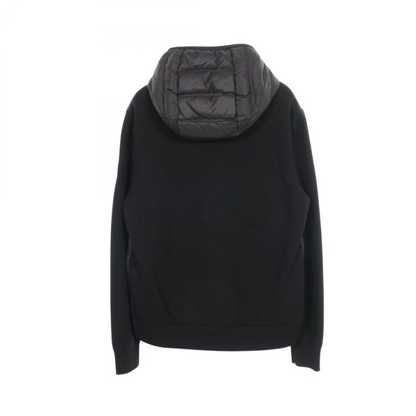 モンクレール(MONCLER)モンクレール ニット切替 フード付き ダウン