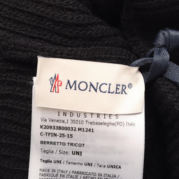 モンクレール(MONCLER)モンクレール ロゴワッペン ニットキャップ