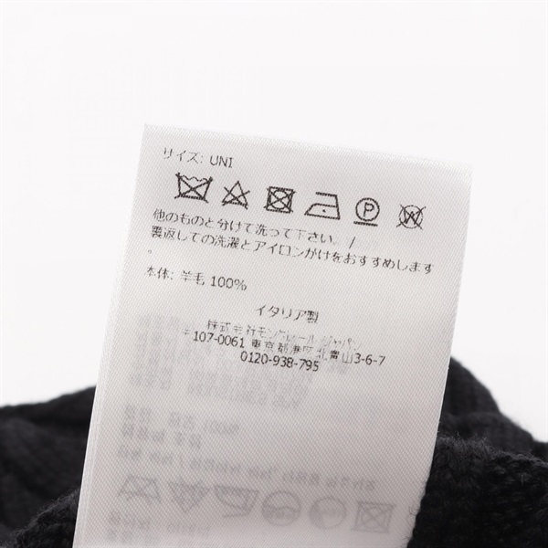 モンクレール(MONCLER)モンクレール ロゴワッペン ニットキャップ