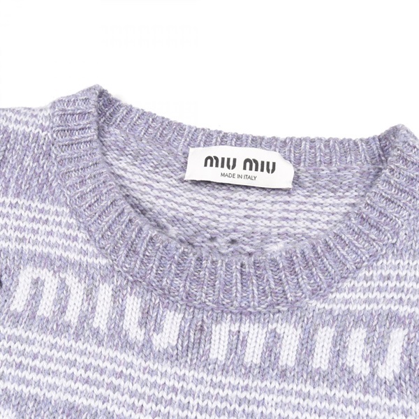 ミュウ ミュウ(Miu Miu)ミュウ ミュウ ロゴ 半袖 ワンピース 衣料品