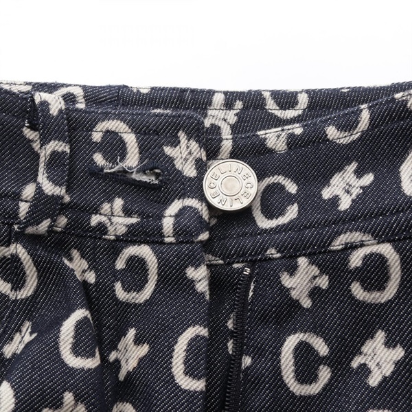 CELINE マカダム柄 パンツ 38サイズ セリーヌ(CELINE)セリーヌ Cマカダム柄 デニムパンツ 衣料品 ボトムス