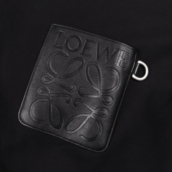 ロエベ(LOEWE)ロエベ アナグラム レザーポケット付き パーカー 衣料品