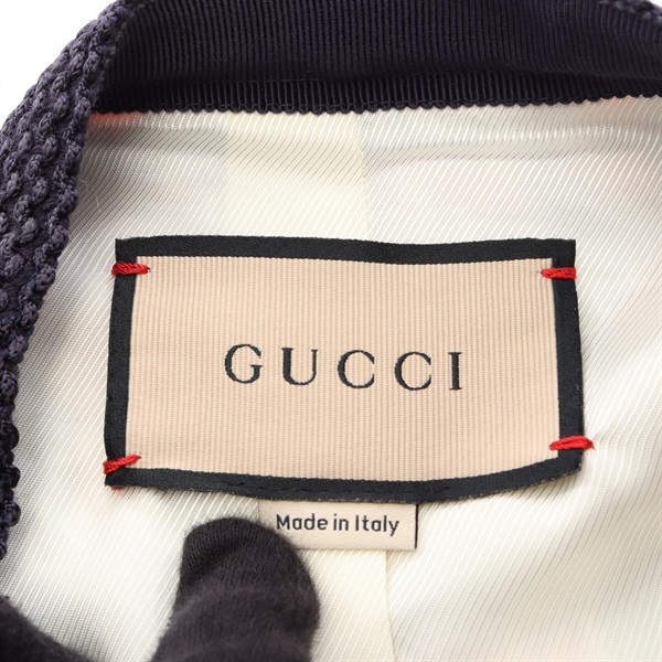 グッチ(GUCCI)グッチ チェック柄 ツイード ノーカラージャケット 衣料