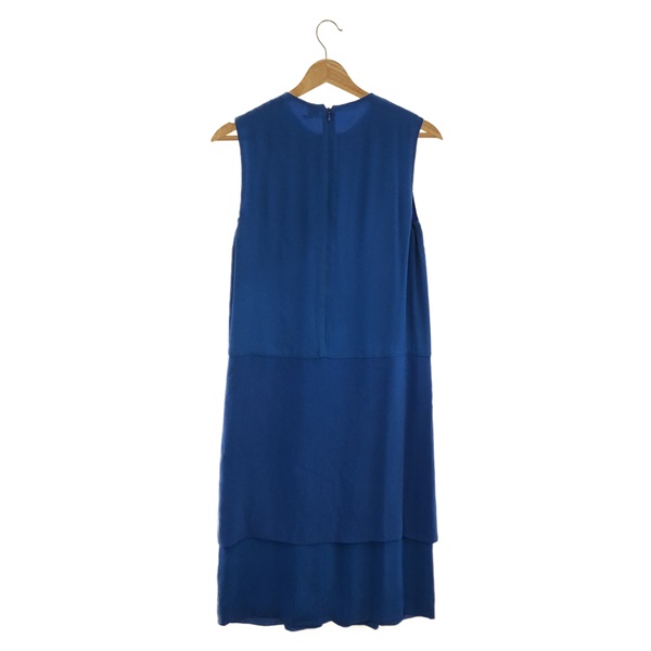 美品　HERMES エルメス ブルーパープル　ワンピース エルメス(HERMES)エルメス ノースリーブワンピース ワンピース