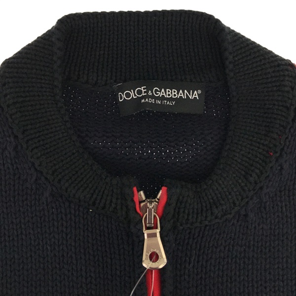 美品✨ドルチェアンドガッバーナ ドライバーズニット ジップアップニット ベージュ DOLCE＆GABBANA】ドルチェアンドガッバーナ『ジップアップニット
