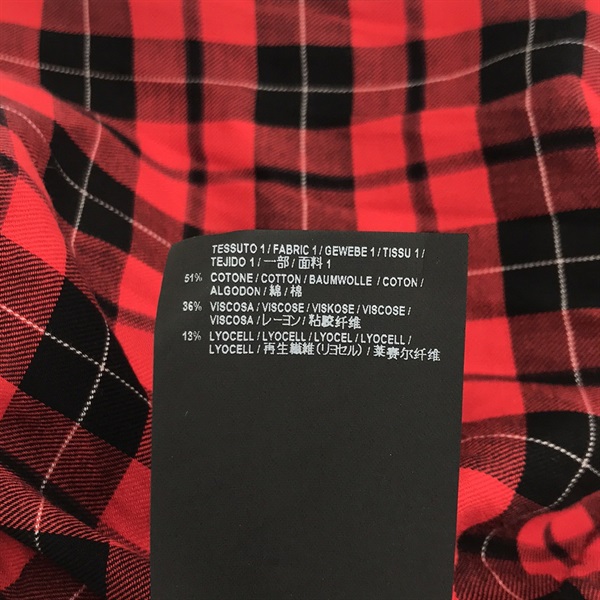 バレンシアガ(BALENCIAGA)バレンシアガ ロゴ チェックシャツ 長袖