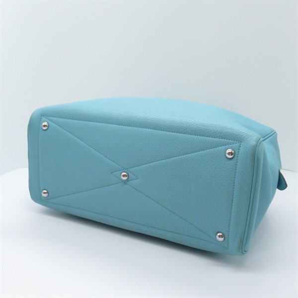 エルメス(HERMES)エルメス ヴィクトリア35 ブルーアトール トート