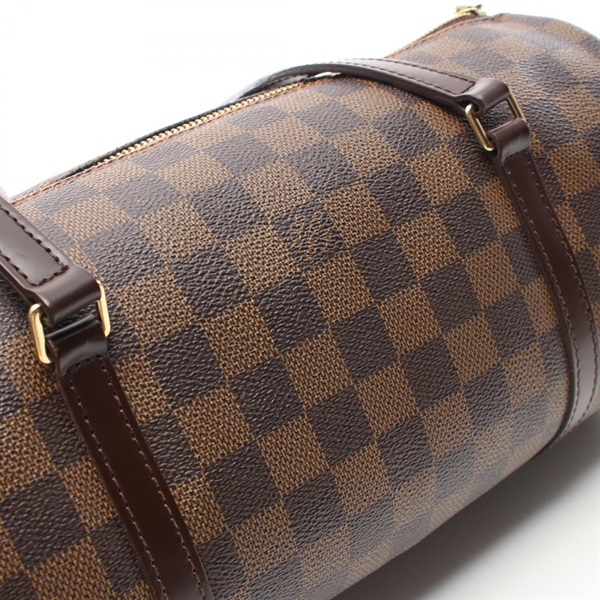 ルイヴィトン パピヨン30 N51303 ダミエ エベヌ 筒型 ハンドバッグ