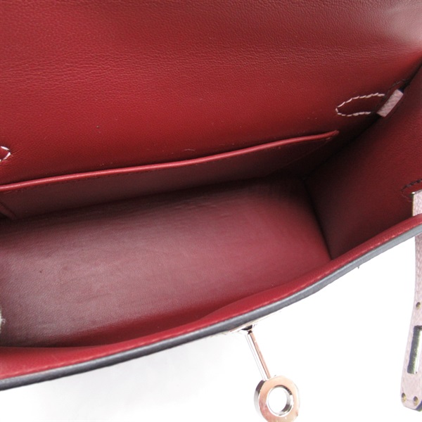 エルメス(HERMES)エルメス ミニケリー2 外縫いトリコロール ルージュ