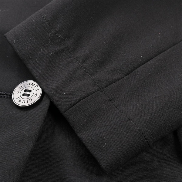 超美品☆HERMES☆麻100%☆一枚仕立て☆アンサンブルジャケット □釦使いテーラードジャケット/an another angelus [41BD01j003