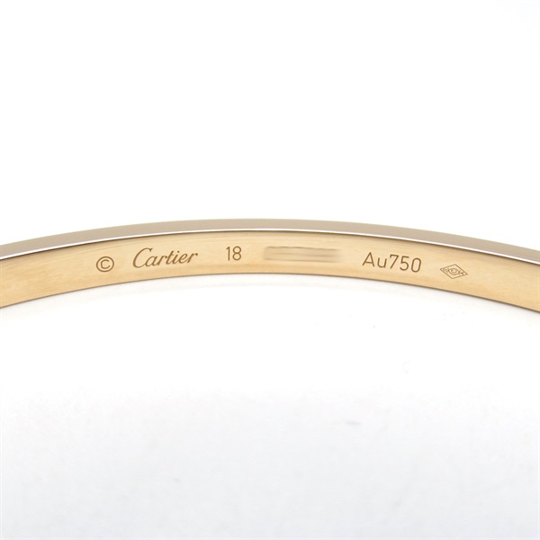 Cartier カルティエ　ラブブレス　正規品 カルティエ(CARTIER)カルティエ ラブブレス パヴェダイヤ SM