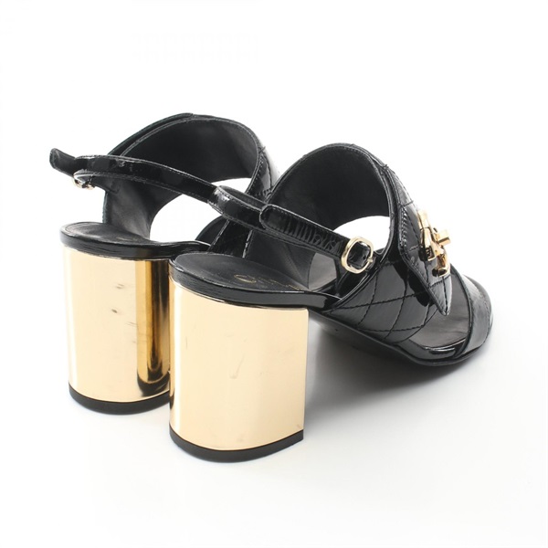 CHENEL シャネル ココマーク ウッド アイコン サンダル 35 CHENEL シャネル ココマーク ウッド アイコン サンダル 35