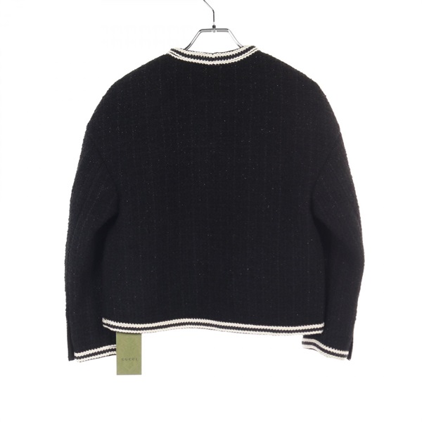 GUCCI 23ss ツイード ノーカラージャケット GUCCI 23ss ツイード ノーカラージャケット