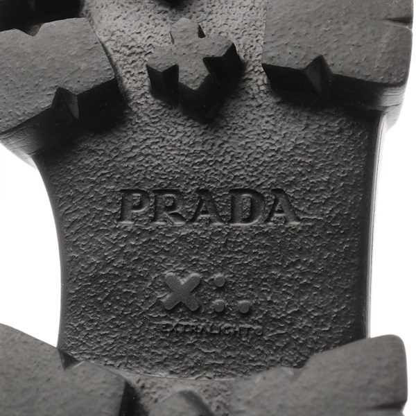 PRADA プラダ モノリス ブラッシュドレザー チェルシーブーツ 38