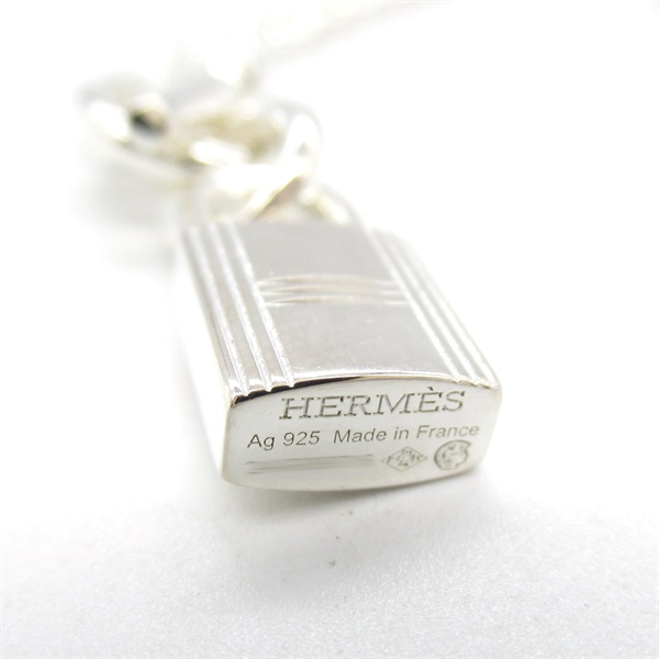 【美品】HERMES/シルバー/カデナ/ネックレス/革紐(新品)付き HERMES - エルメス ネックレス カデナ シルバー 925 大幅値下げ