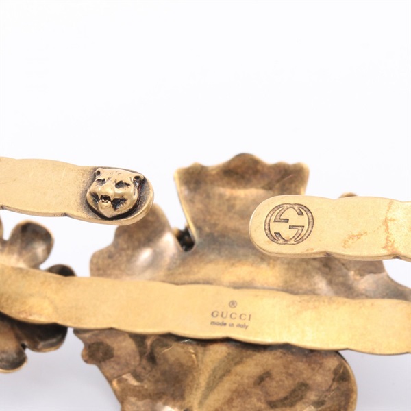 グッチ(GUCCI)グッチ フラワーモチーフ パームカフ バングル