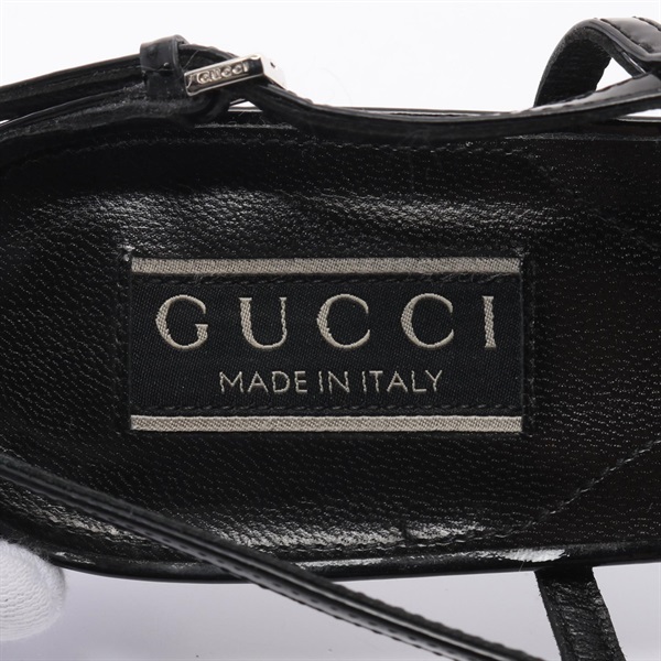 Gucci GGロゴ装飾 黒サテンシューズ Gucci GGロゴ装飾 黒サテンシューズ