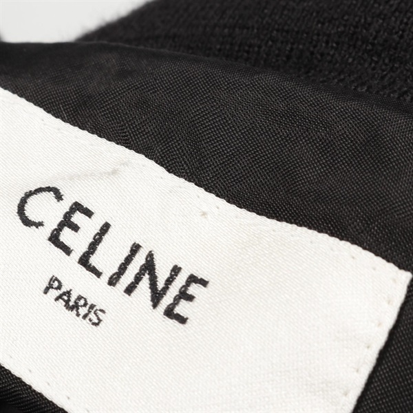 セリーヌ(CELINE)セリーヌ ロゴプリント テディジャケット ブルゾン