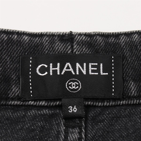 美品 CHANEL シャネル　黒 パンツ パンツ - ウール & ミックス ファイバー、ブラック