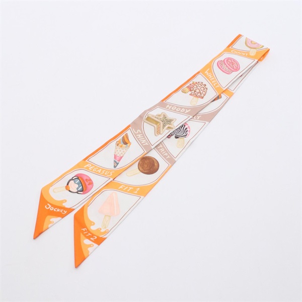 エルメス(HERMES)エルメス ツイリー FUNNY ICE CREAM スカーフ 衣料品