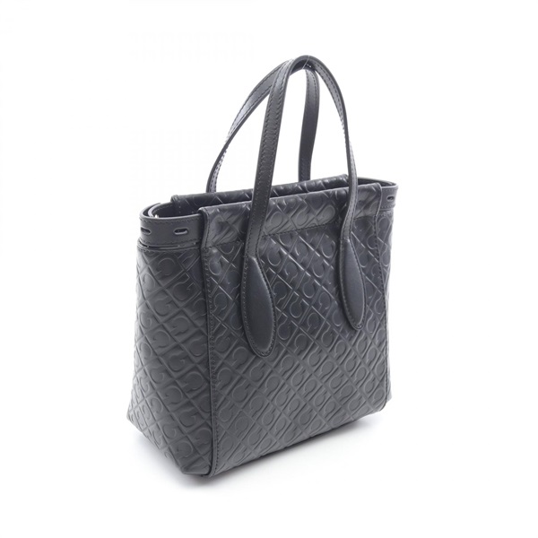 ⭐️未使用品⭐️　ゲラルディーニ　ソフティ　ハンドバッグ　ロゴグラム　ブラック GHERARDINI（ゲラルディーニ） 並行輸入 トートバッグ ソフティ GH0252