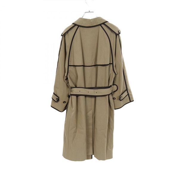 美品　CHANEL トレンチコート　38 正規品　ブラウン　シルク　ココボタン シャネル(CHANEL)シャネル ココマークボタン トレンチコート 衣料品