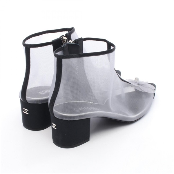 シャネル(CHANEL)シャネル メッシュフラワーブーティ ブーツ 靴