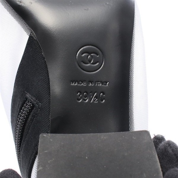 シャネル(CHANEL)シャネル メッシュフラワーブーティ ブーツ 靴